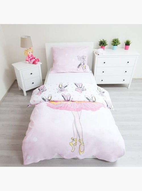 Parure de Lit Danseuse Ballerine 140x200 cm - Housse de couette enfant - Kiabi