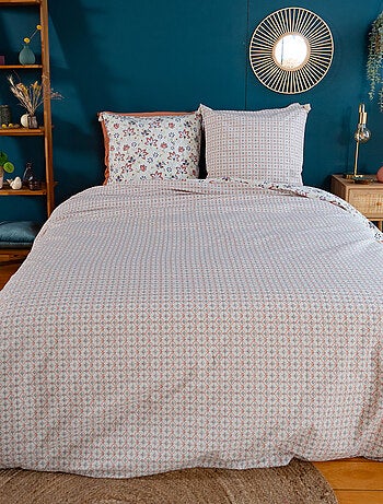 Parure de lit DENIA coton Taie 63x63 cm