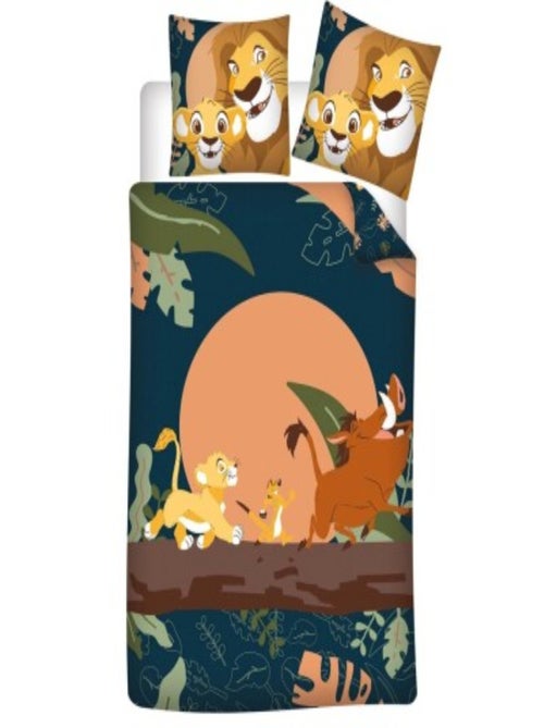 Parure de Lit Disney Le Roi Lion – Housse de Couette Réversible + Taie d'oreiller 65x65 cm - Kiabi