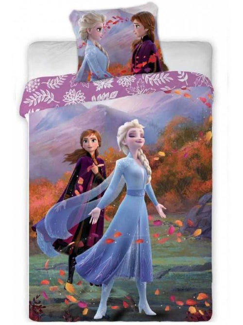 Parure de Lit Disney Reine des Neiges 140x200 cm - Housse de couette enfant - Kiabi