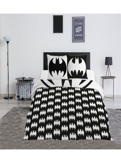 Parure de lit double 240x220 cm Batman Logo Batman - Kiabi