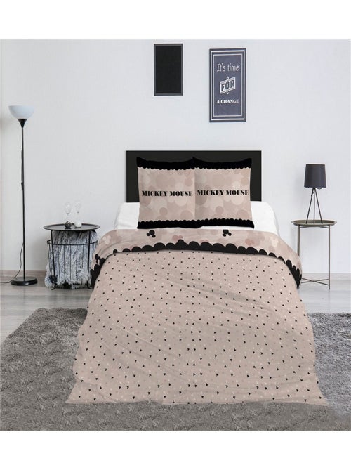 Parure de lit double 240x220 cm Disney Mickey et Minnie - Kiabi