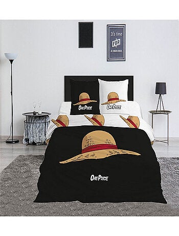Parure de lit double 240x220 cm One Piece chapeau de paille