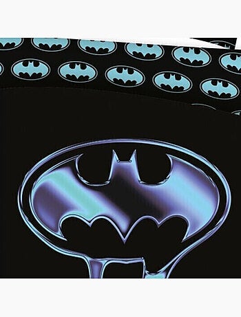 Parure de Lit Double Batman Polycoton Imprimée Réversible Lit 2 places, COMICS