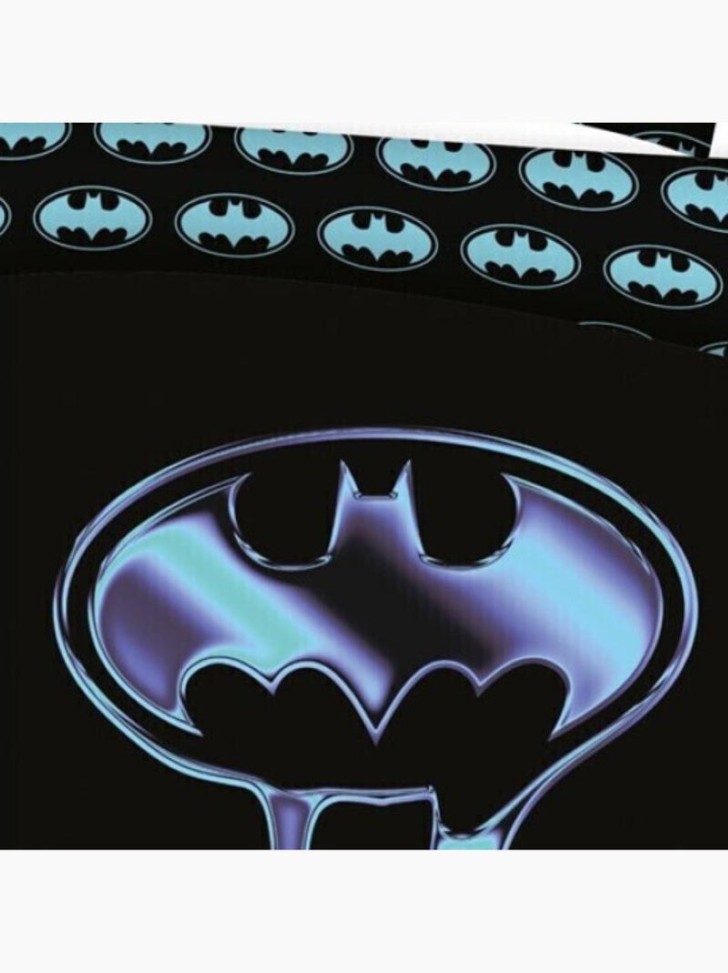 Parure de Lit Double Batman Polycoton Imprimée Réversible Lit 2 places, COMICS Multicolore - Kiabi