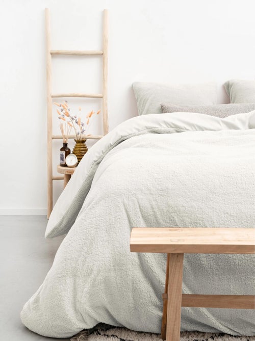 Parure de Lit Double Cocooning Blanc - Kiabi Parure de Lit Double Cocooning Blanc - Kiabi