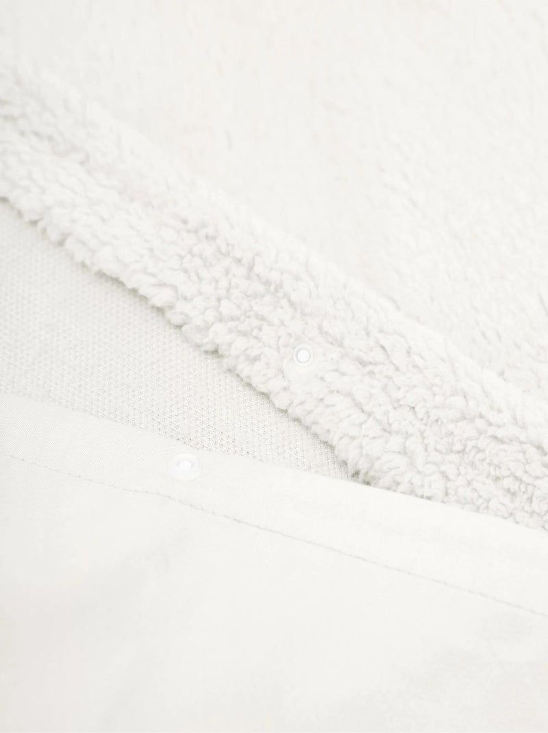 Parure de Lit Double Cocooning Blanc Blanc - Kiabi