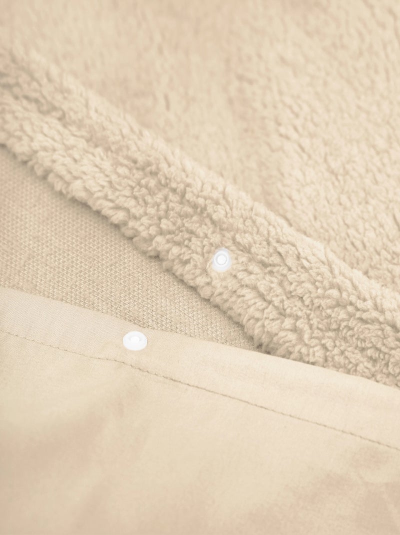 Parure de Lit Double Cocooning Taupe Taupe - Kiabi