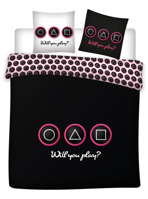 Parure de Lit Double Coton Réversible Gameuse - Kiabi