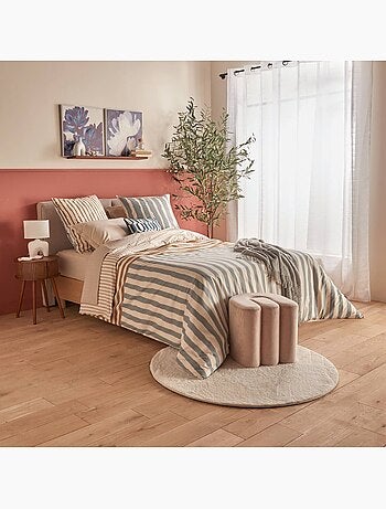 Parure de lit double en coton fenir