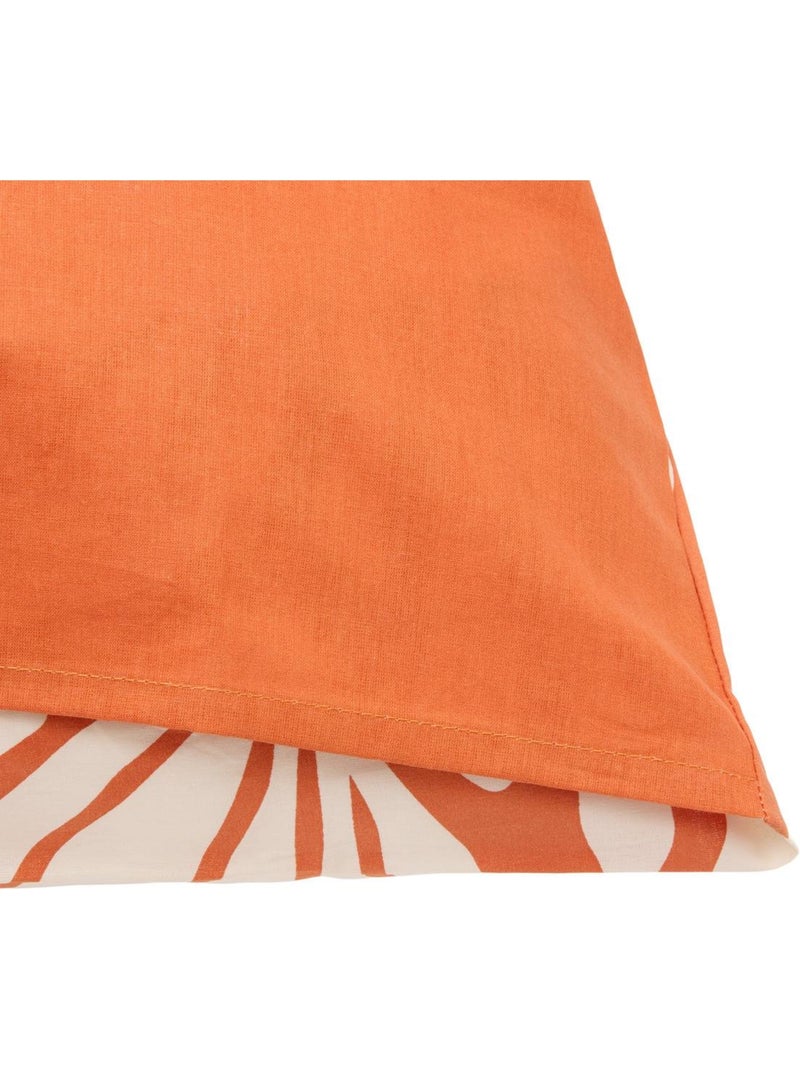 Parure de lit double en coton homy Orange - Kiabi