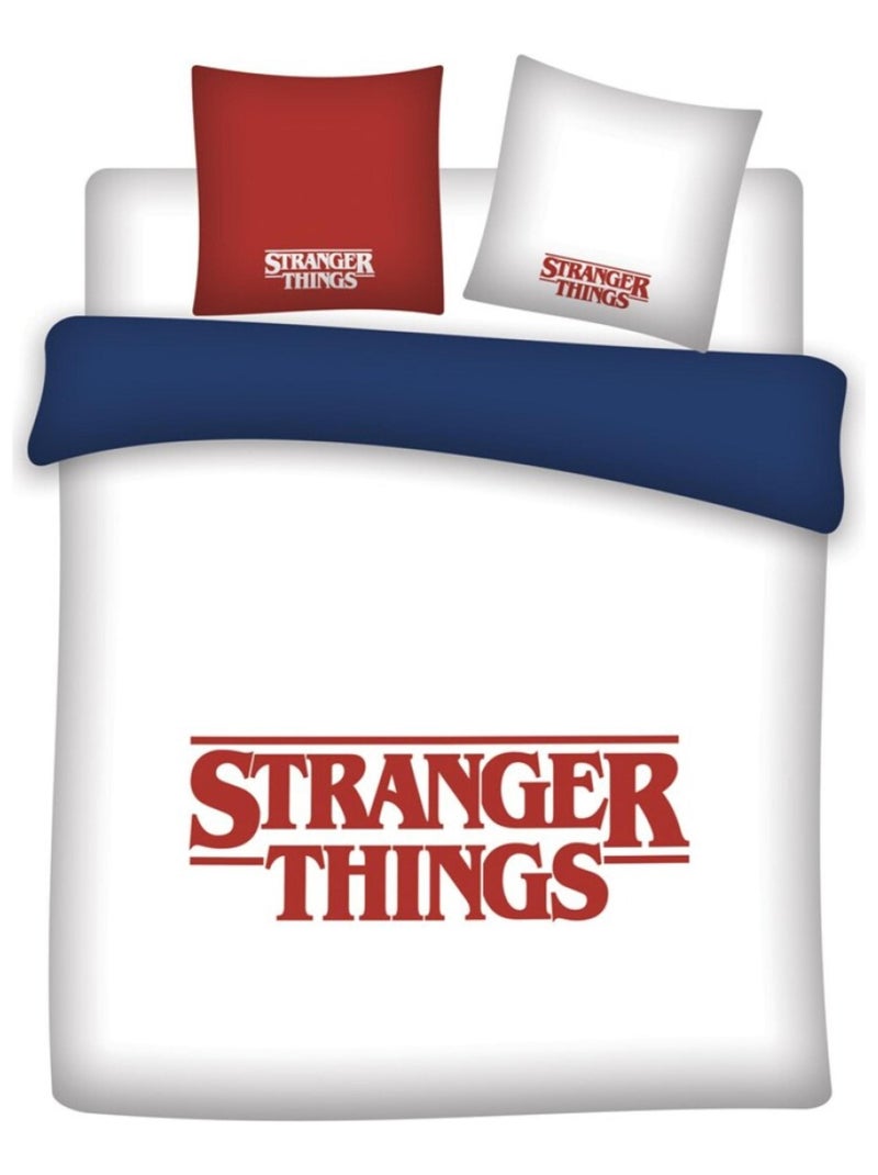 Parure de Lit double Enfant Stranger Things Blanc - Kiabi