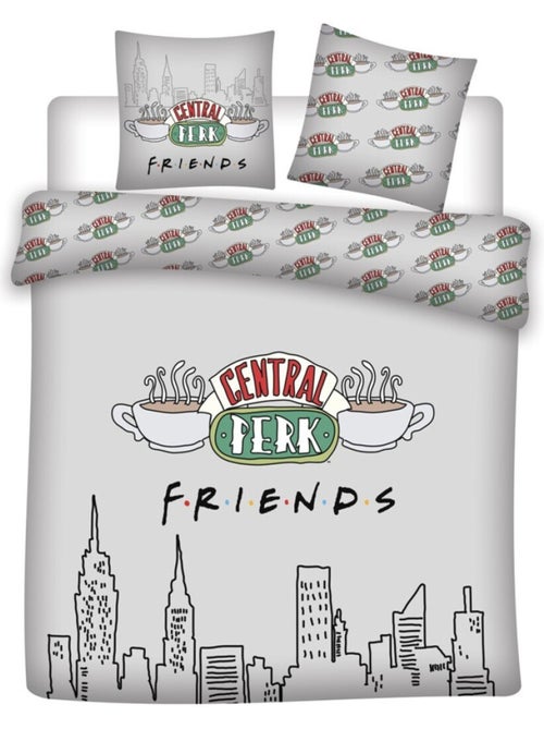 Parure de Lit Double Friends, Textile Oeko-Tex, Imprimée Réversible, Lit 2 places, NEW-YORK - Kiabi Parure de Lit Double Friends, Textile Oeko-Tex, Imprimée Réversible, Lit 2 places, NEW-YORK - Kiabi