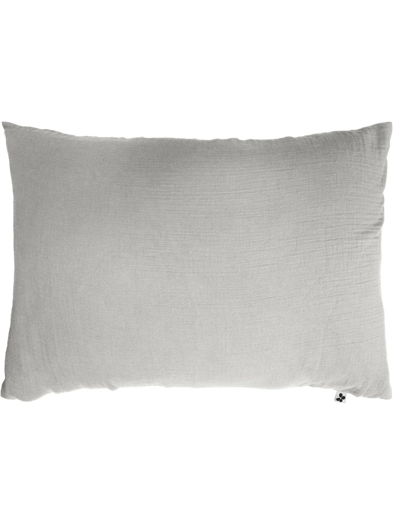 Parure de lit – Double gaze de coton – + 2 taies 50 x 70 Gris nuage - Kiabi