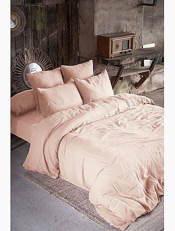 Parure de lit – double gaze de coton – + 2 taies 50 x 70