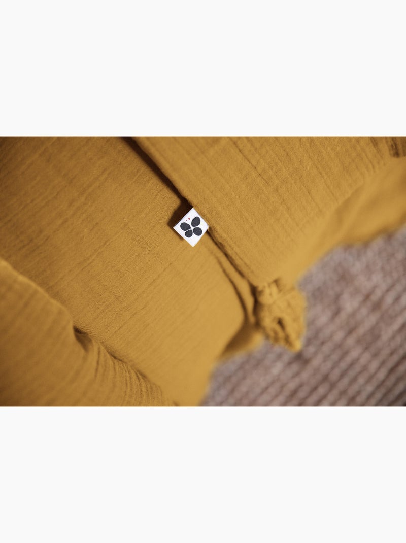 Parure de lit – double gaze de coton – + 2 taies 50 x 70 Safran - Kiabi