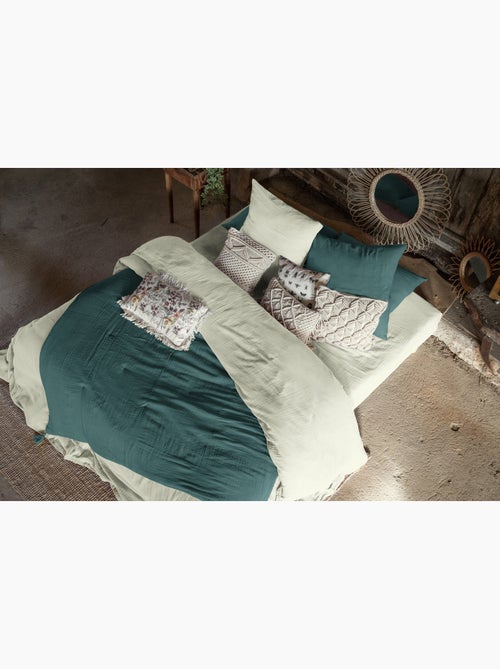 Parure de lit – Double gaze de coton – + 2 taies 50 x 70 - Kiabi Parure de lit – Double gaze de coton – + 2 taies 50 x 70 - Kiabi
