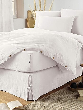 Parure de lit double gaze de coton