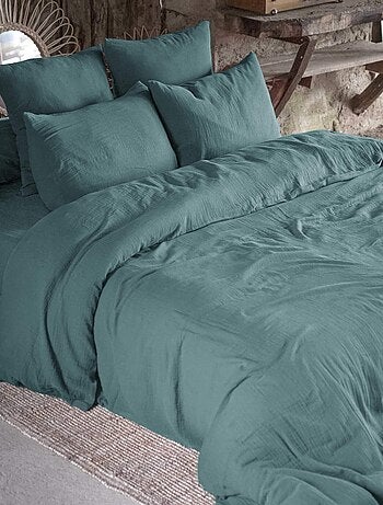 Parure de lit double gaze de coton