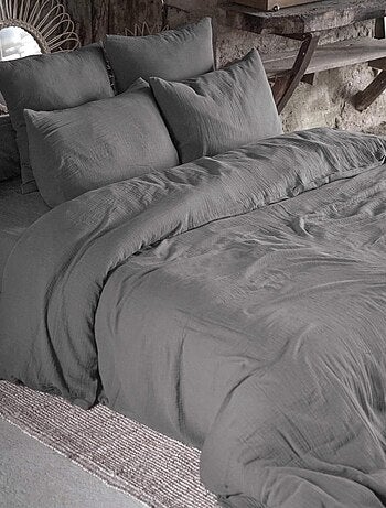 Parure de lit double gaze de coton