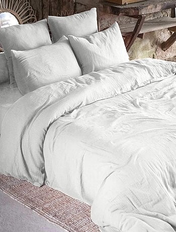 Parure de lit double gaze de coton