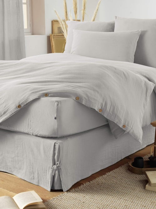 Parure de lit double gaze de coton - Kiabi
