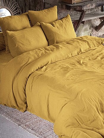 Parure de lit double gaze de coton