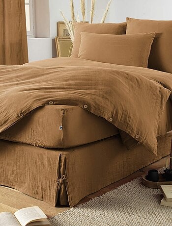 Parure de lit double gaze de coton