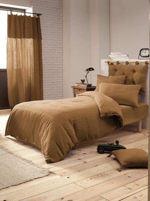 Parure de lit double gaze de coton - Kiabi