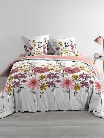 Parure de lit double gaze de coton ROSINE
