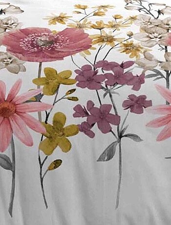 Parure de lit double gaze de coton ROSINE