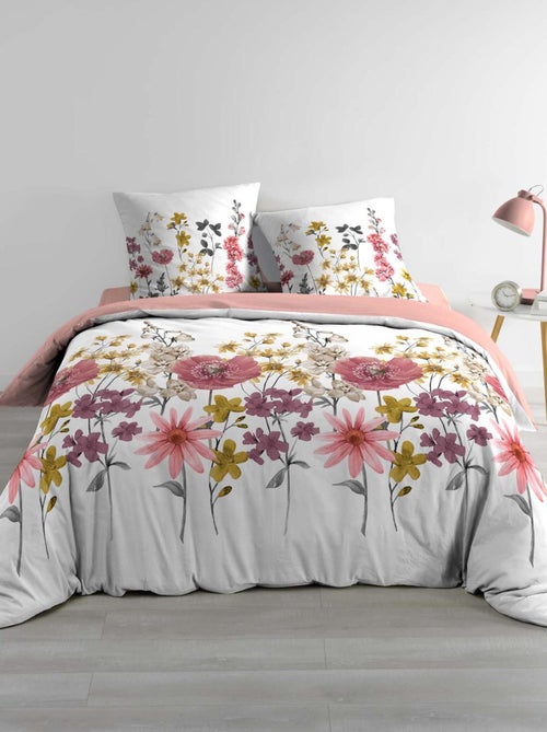 Parure de lit double gaze de coton ROSINE - Kiabi