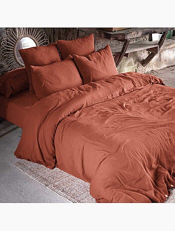 Parure de lit double gaze de coton