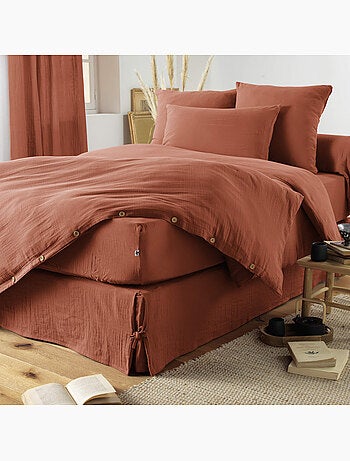 Parure de lit double gaze de coton