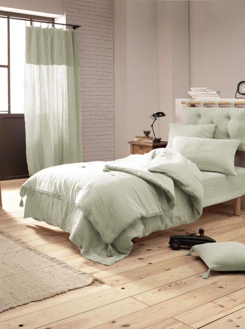 Parure de lit double gaze de coton - Kiabi