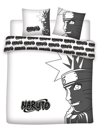 Parure de Lit Double Naruto Shippuden – Housse de Couette + 2 Taies d'oreiller