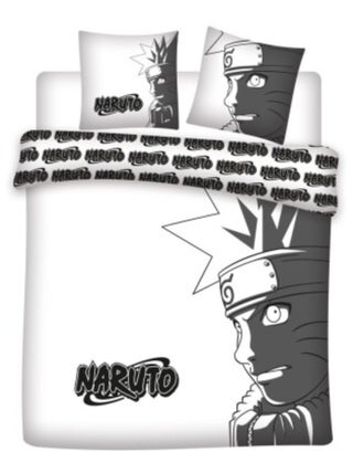 Parure de Lit Double Naruto Shippuden – Housse de Couette + 2 Taies d'oreiller