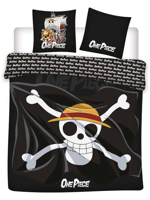 Parure de Lit Double One Piece 240x220 cm + 2 Taies 63x63 cm 100% Polyester - Kiabi