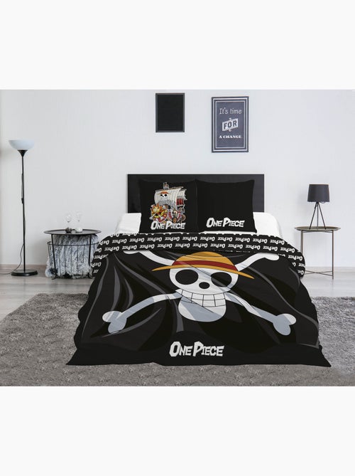 Parure de Lit Double One Piece 240x220 cm + 2 Taies 63x63 cm 100% Polyester - Kiabi