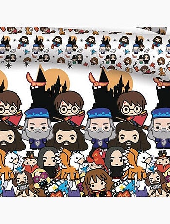 Parure de lit double réversible Harry Potter - 200 cm x 200 cm