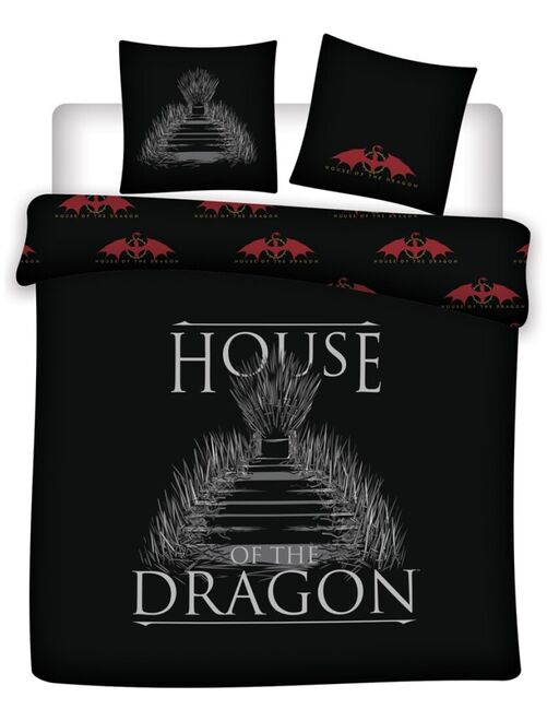 Parure de lit double réversible House of the Dragon - 220 cm x 240 cm - Kiabi