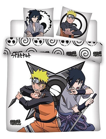 Parure de Lit double Réversible Naruto et Sasuke