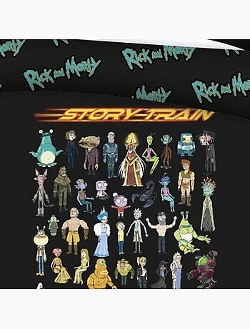 Parure de lit double réversible Rick et Morty - 220 cm x 240 cm