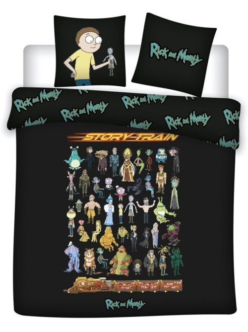 Parure de lit double réversible Rick et Morty - 220 cm x 240 cm - Kiabi Parure de lit double réversible Rick et Morty - 220 cm x 240 cm - Kiabi