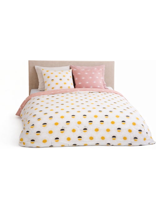 Parure de lit Douceur Florale - 240x220 / Blanc - Kiabi