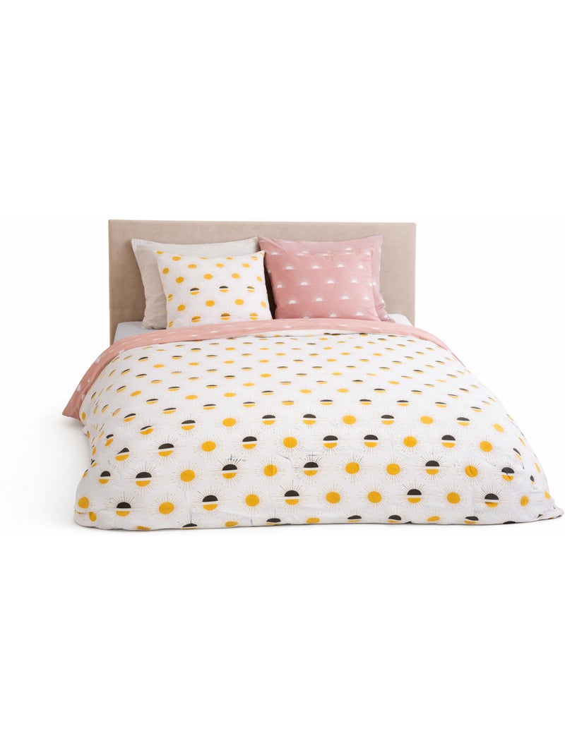Parure de lit Douceur Florale Blanc - Kiabi