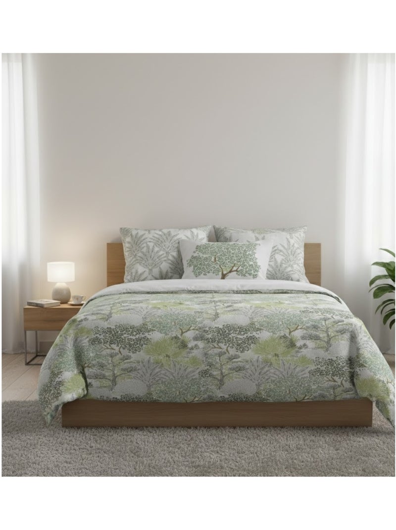 Parure de lit Douceur foret Vert - Kiabi