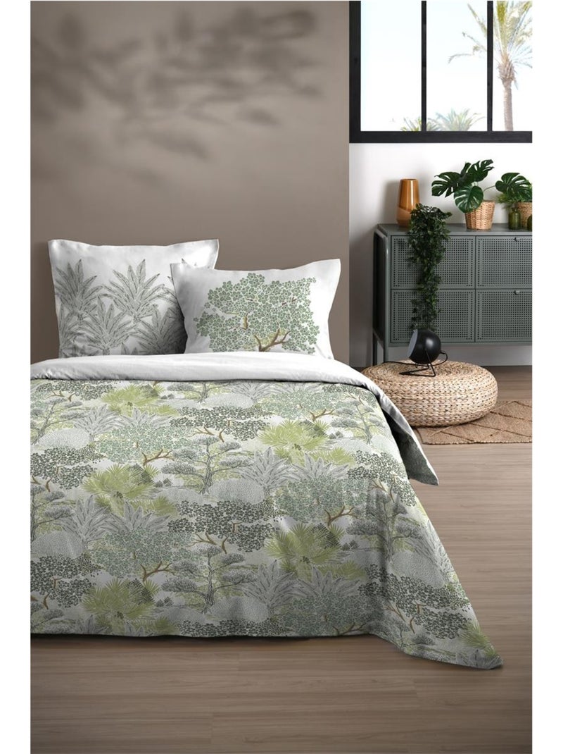 Parure de lit Douceur foret Vert - Kiabi