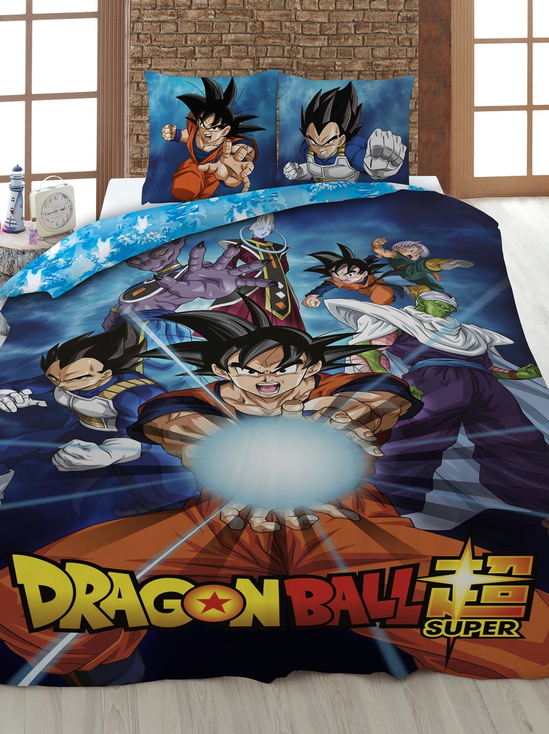 Parure de lit 'Dragon Ball Z' - 1 personne Orange/bleu - Kiabi