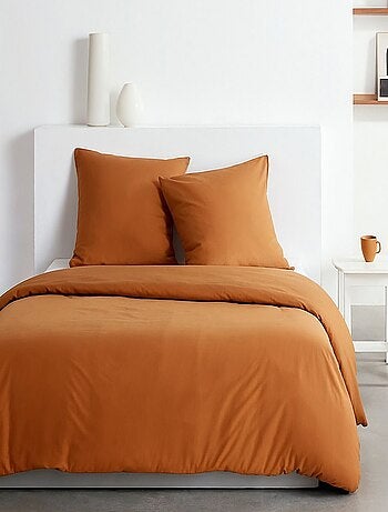 Parure de lit effet lavé uni ESSENTIAL